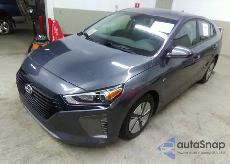 2017 Hyundai Ioniq Hybrid Blue from USA, damaged, VIN KMHC65LC6HU032269